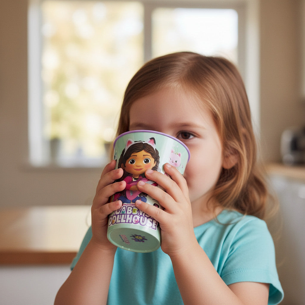 Set 2 Bicchieri per Bambini 260 ml in plastica Regalo per Ragazzi GABBY