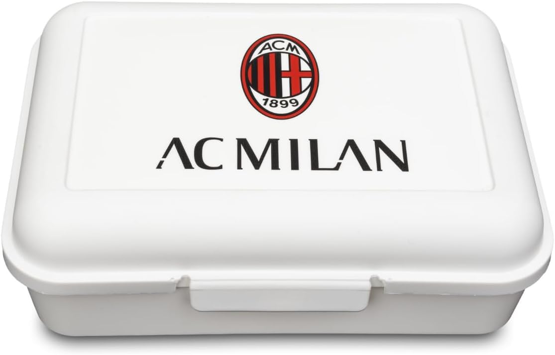 Contenitore Portapranzo Porta merenda Scatola Sandwich Box Bambini Tifoso (Milan)