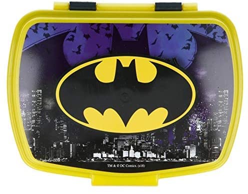 BATMAN | Contenitore Portapranzo Porta merenda Scatola Sandwich Box Bambini (Batman)