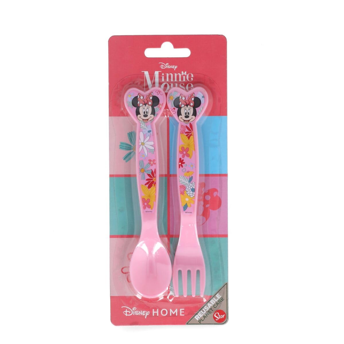 Set Posate Bambini in Plastica Alimentare senza BPA - Forchetta e Cucchiaio Made in Spain