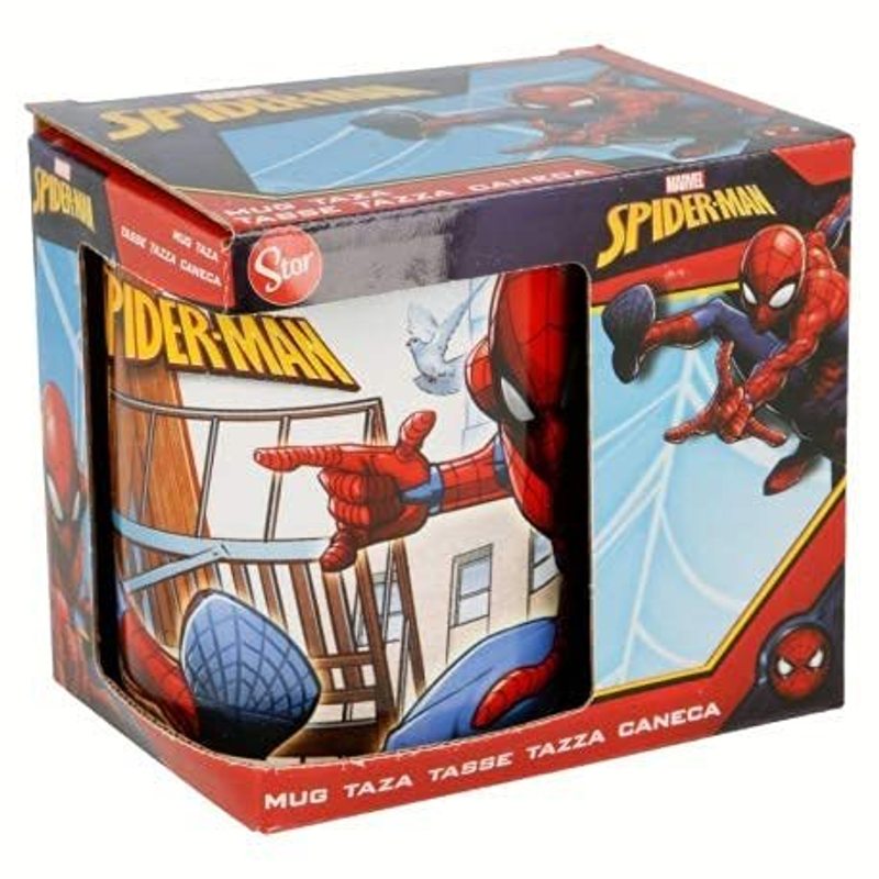 Tazza in ceramica per Bambini in confezione regalo (Spiderman)