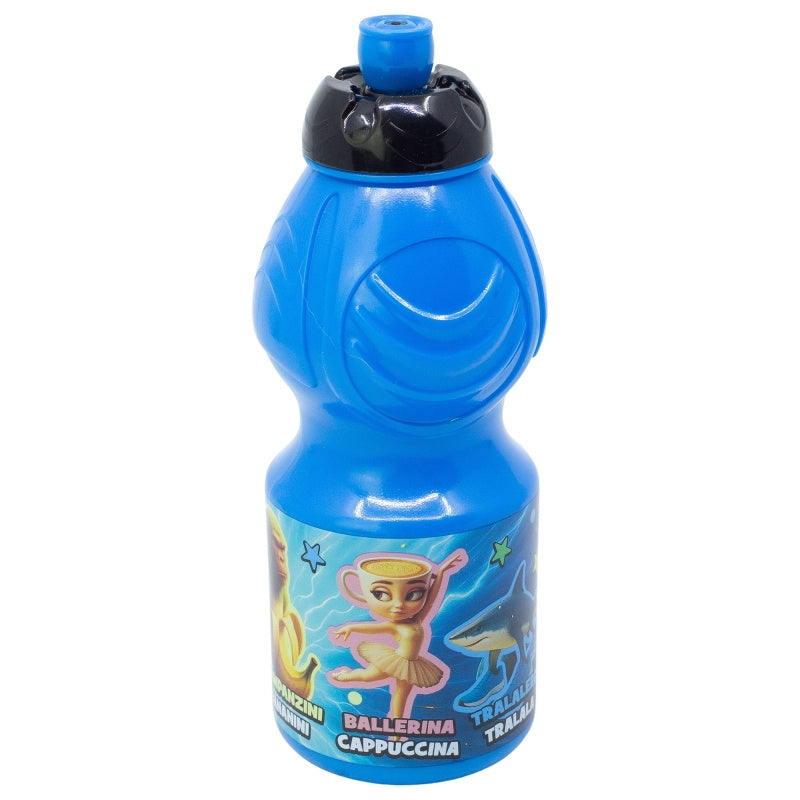 Borraccia Sport in plastica Bottiglia per Bambini 400ML con beccuccio retraibile BRAINROT