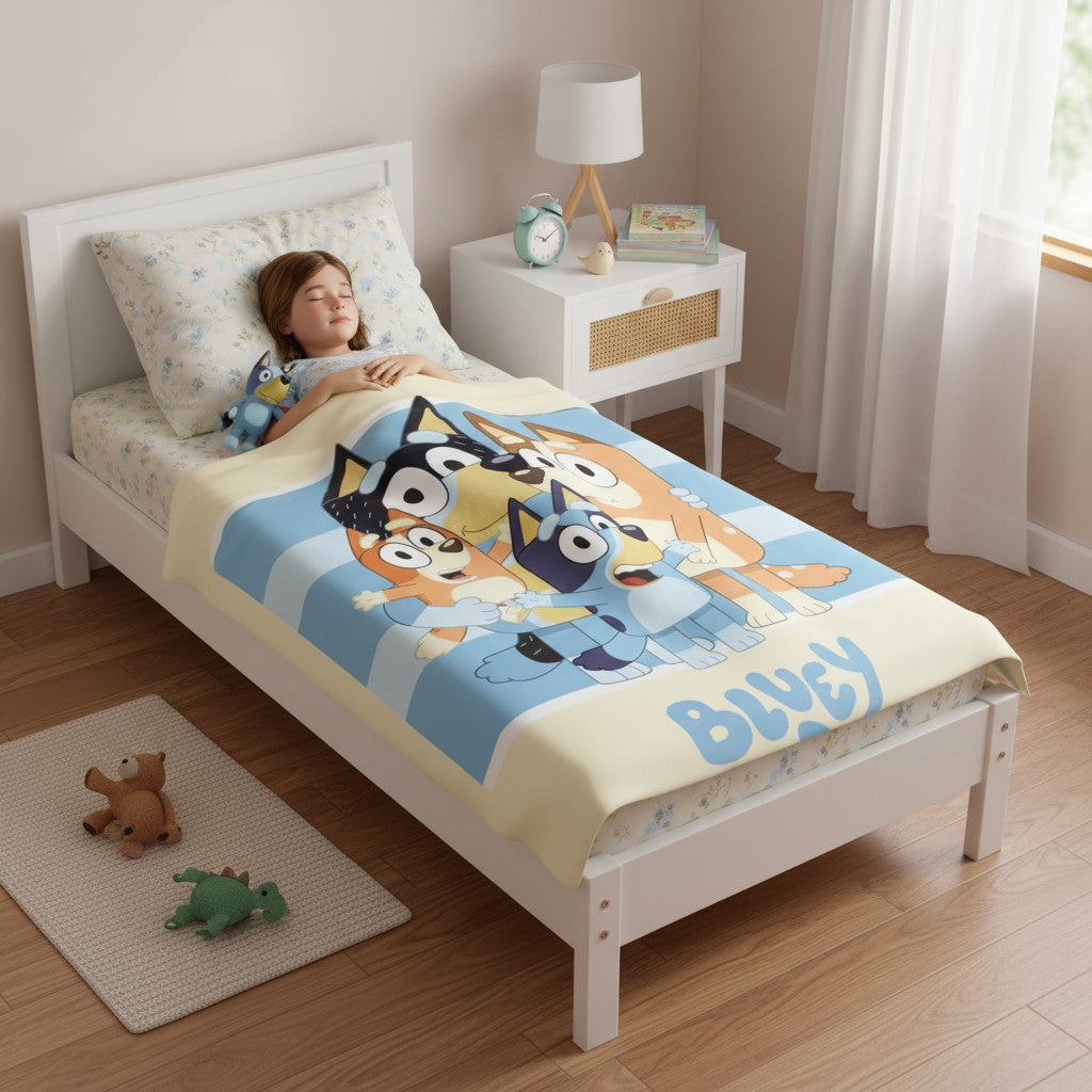 Coperta Ufficiale Plaid Morbida e Calda 100x140cm per Bambini Pile con stampa Idea Regalo