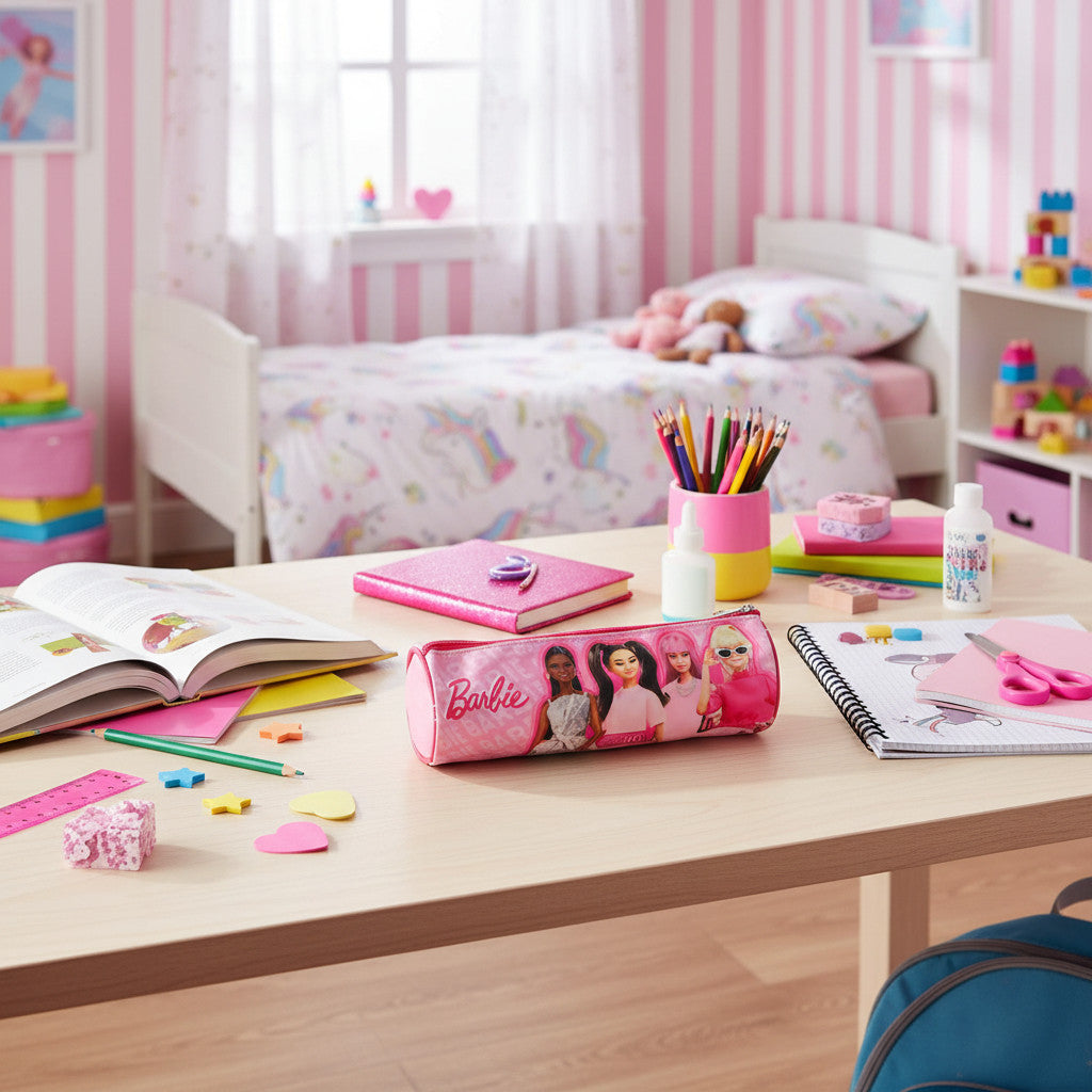 Portapenne Astuccio Borsellino Scuola e Asilo per Bambini 21x7x6cm BARBIE