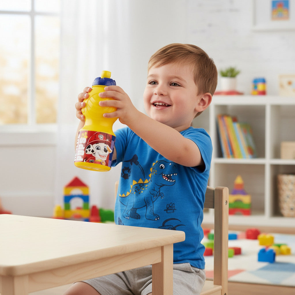 Borraccia Sport in Plastica Paw Patrol per Bambini 400ML con Beccuccio Retraibile