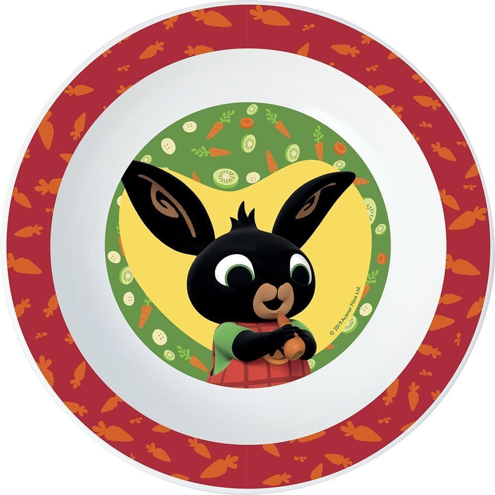 BING - Set di Stoviglie Riutilizzabile per Bambini Bicolore – Set 3 Pezzi: Piatto, Ciotola e Bicchiere per Bambini e Bebé