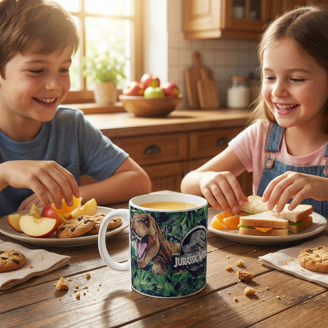 Tazza in ceramica  Bambini in confezione regalo (Jurassic World)