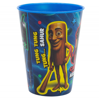 Set 2 Bicchieri per Bambini 260 ml in plastica Regalo per Ragazzi BRAINROT