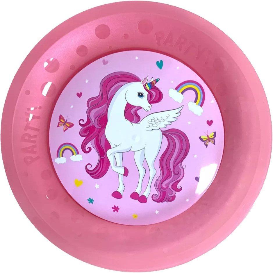 Piatto fondo in Polipropilene per bambini - Adatto per lavastoglie e microonde UNICORNO