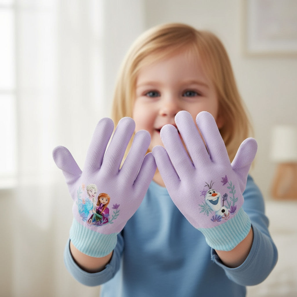 Guanti Invernali per Bambini 2 pcs Inverno Unisex Taglia unica (FROZEN)
