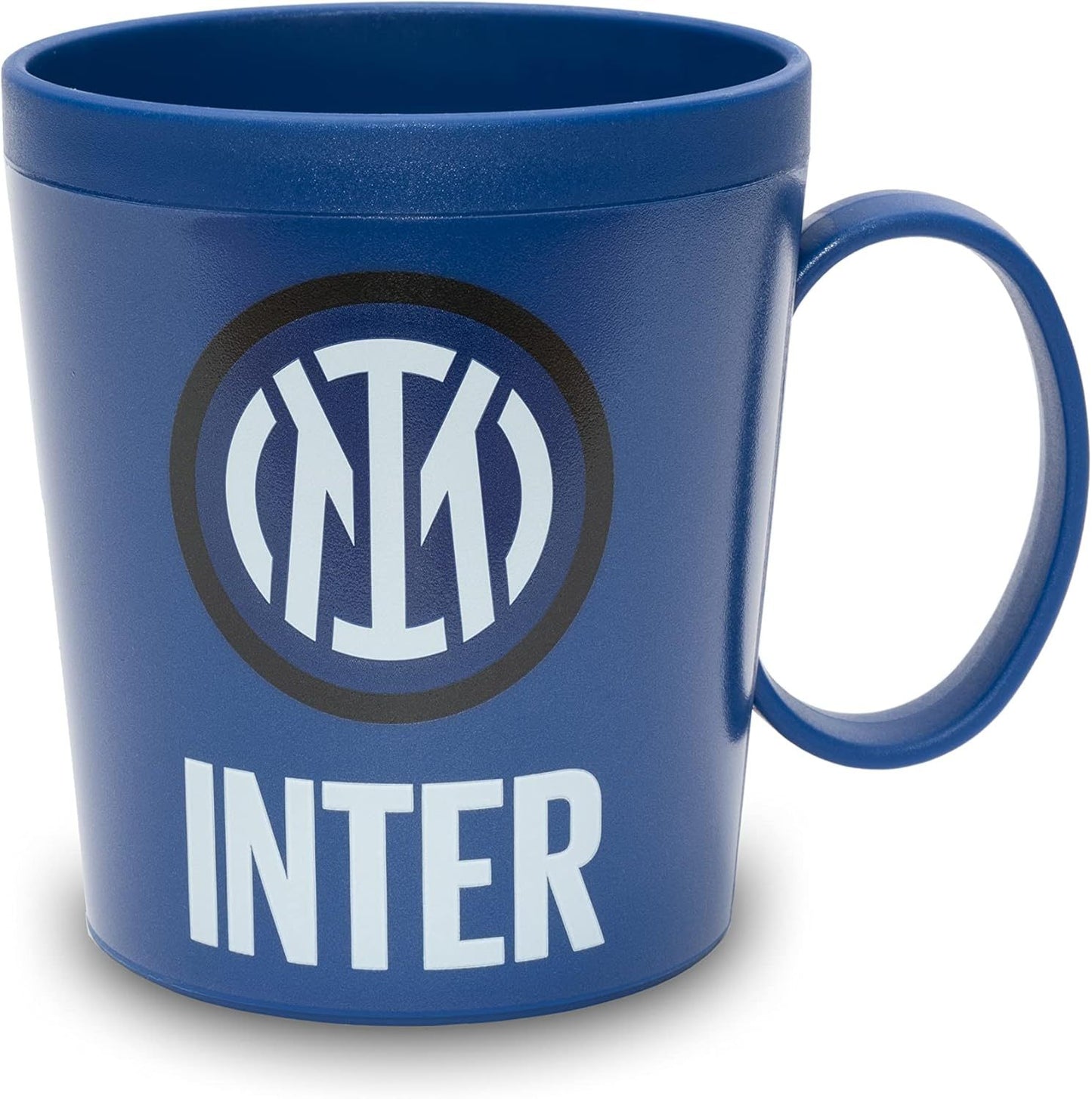 Tazza Ufficiale INTER Bicchiere in plastica 360ml per Microonde con manico Tifoso colazione BPA-free Made in Italy