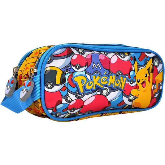 Portapenne Astuccio Doppio scomparto Borsellino Scuola e Asilo per Bambini 22x9x8 cm