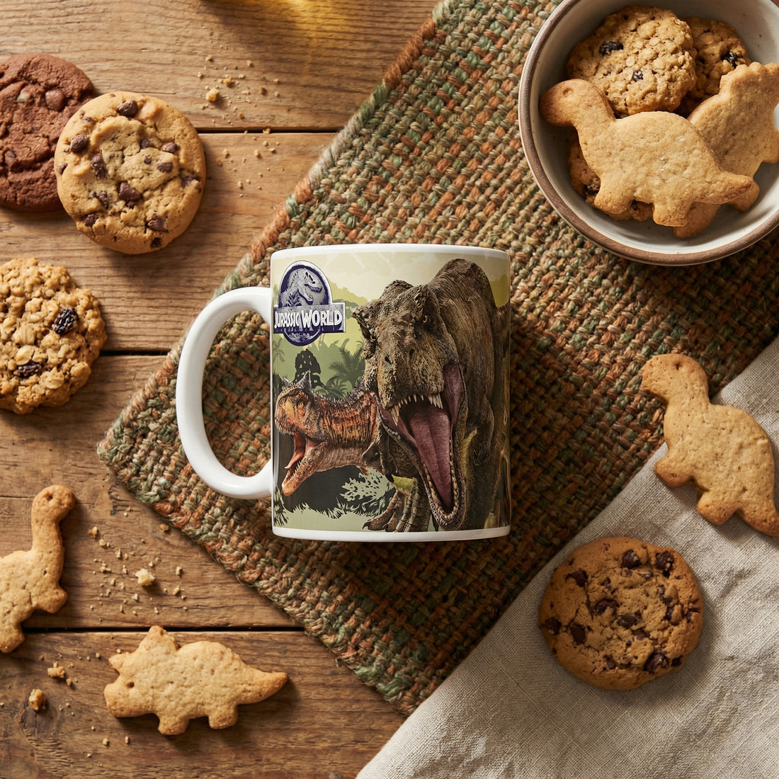 Tazza in ceramica  Bambini in confezione regalo ( Jurassic World Dinosauri)