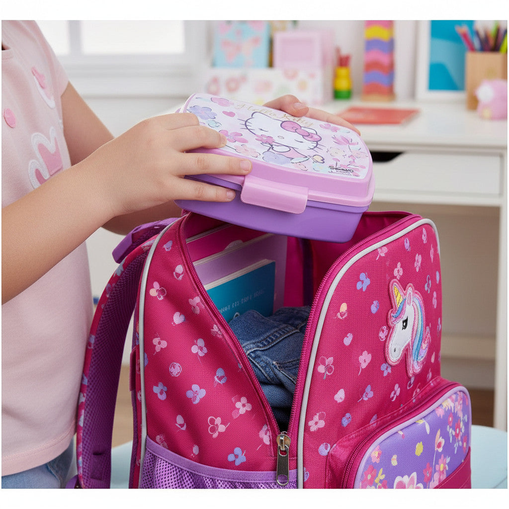 Contenitore Portapranzo Porta merenda Scatola Sandwich Box per Bambini - HELLO KITTY