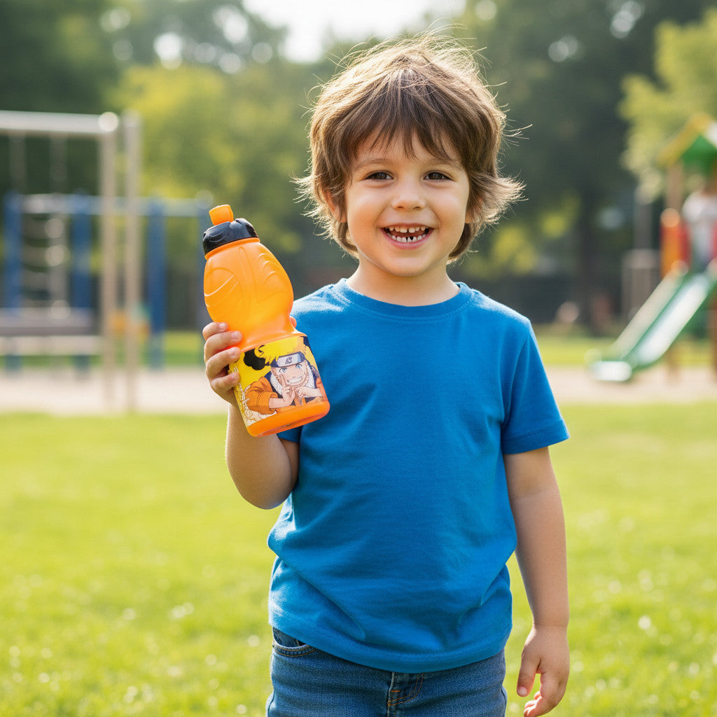 NARUTO - Borraccia Sport in plastica Bottiglia per Bambini 400ML con beccuccio retraibile