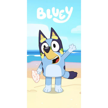 BLUEY - Telo Mare Asciugamano da spiaggia e piscina in microfibra CM. 140X70 asciugatura rapida, morbido