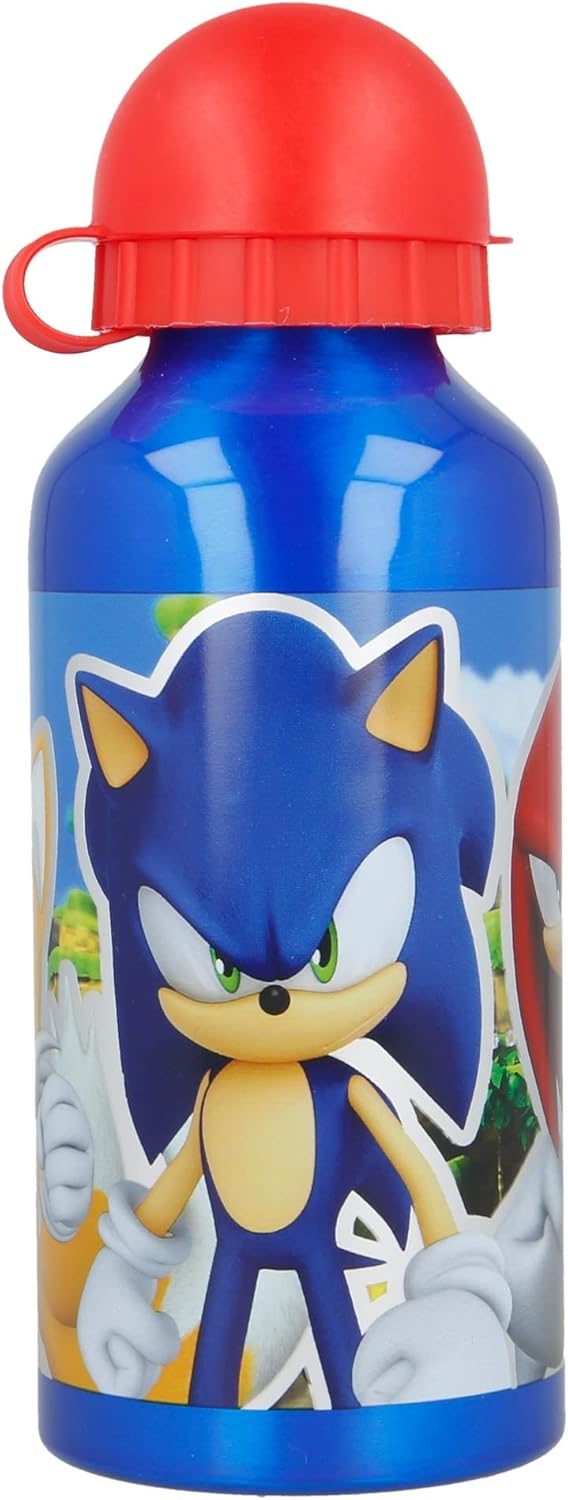 Borraccia Scuola Bottiglia Sport in Alluminio Bambini 400ml con Beccuccio Retraibile (Bing 500ml)