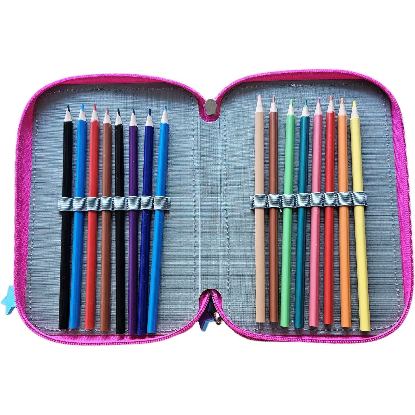 Portapenne Astuccio Triplo Borsellino Scuola e Asilo per Bambini e Ragazzi GABBY