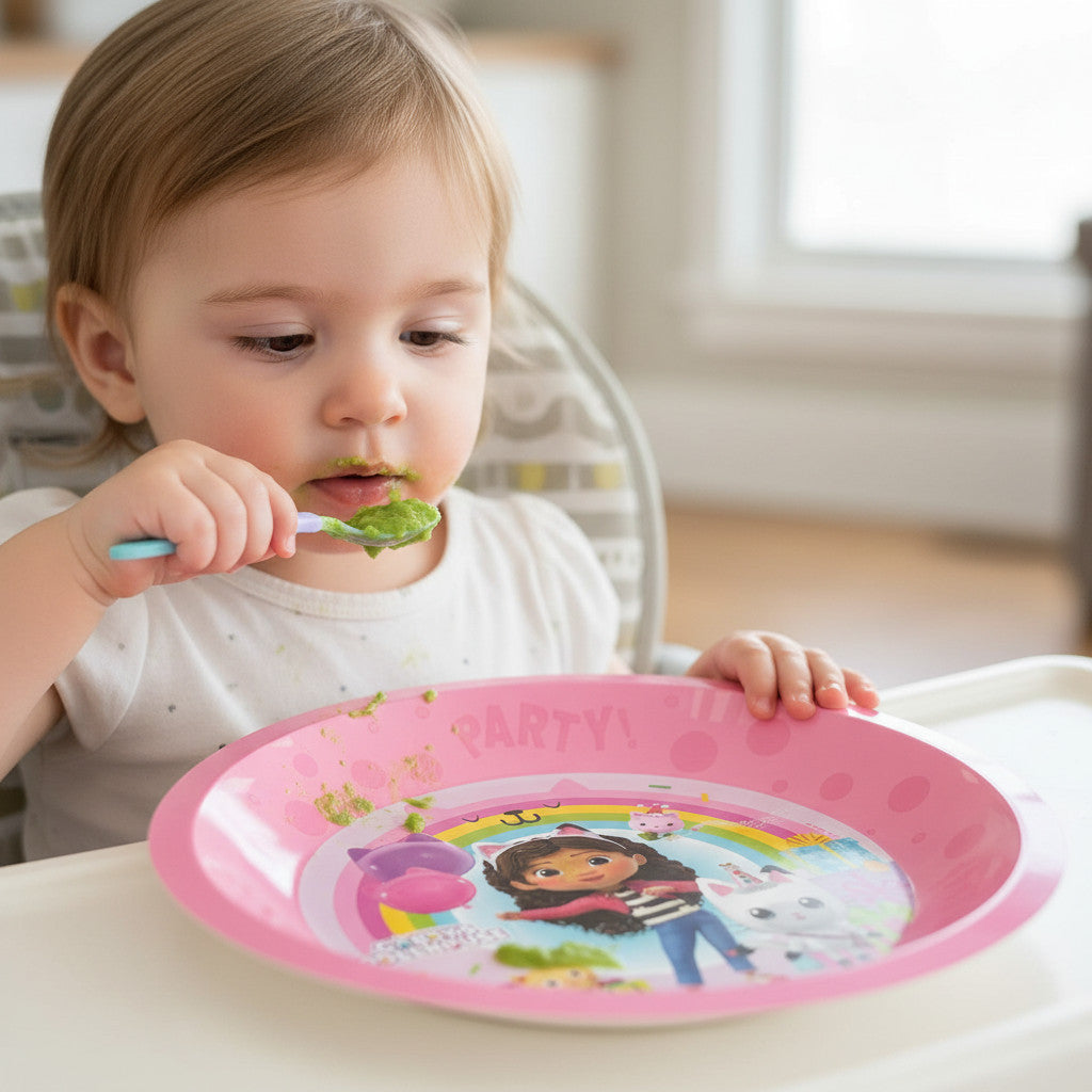 Piatto Bambina riutilizzabile in Polipropilene per bambini e bebé - GABBY