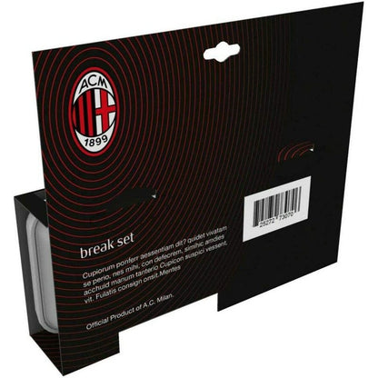 Set Regalo Portamerenda + Tazza in confezione regalo Tifoso Senza BPA per Ragazzi Prodotto Ufficiale (Milan)