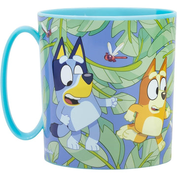 Tazza Bicchiere in plastica 350ml per Microonde con manico Bambini colazione