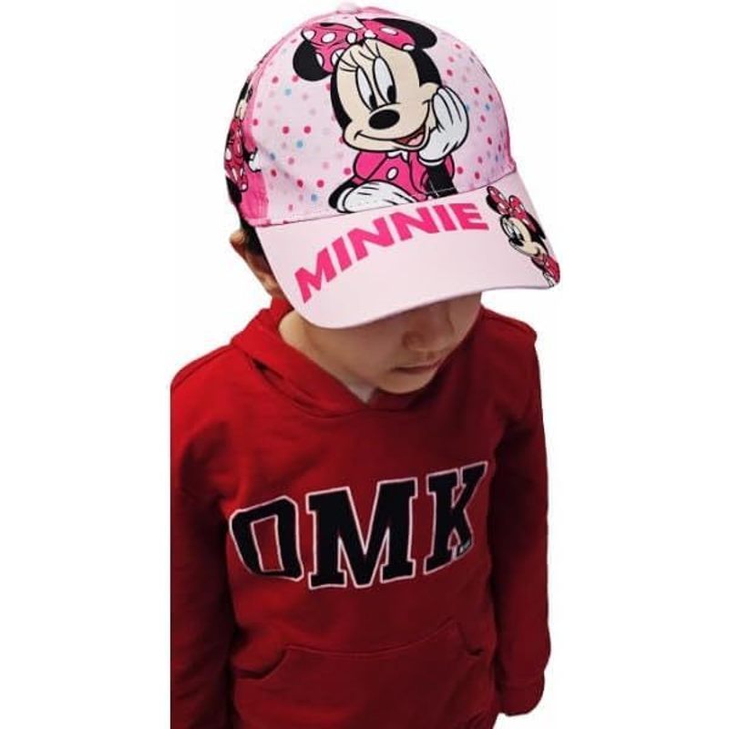 ILS I LOVE SHOPPING Cappello con Visiera da Ragazzo/Bambino Berretto da Baseball Regolabile (Minnie Mouse)