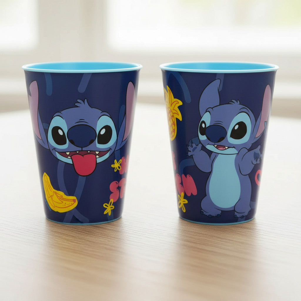 Set 2 Bicchieri per Bambini 260 ml in plastica Regalo per Ragazzi