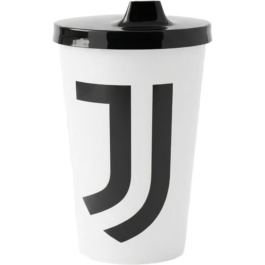 Bicchiere Ufficiale Juventus con Tappo in Plastica 430ml Tifoso Calcio Bambini Made in Italy