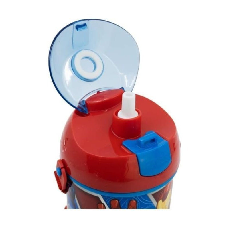 AVENGERS - Borraccia Pop UP 450 ml con Tracolla e Tappo per Bambini Scuola - HULK