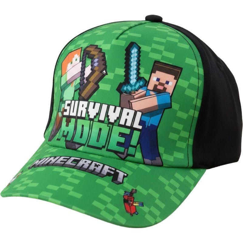MINECRAFT - Cappello con Visiera da Ragazzo/Bambino Berretto da Baseball Regolabile