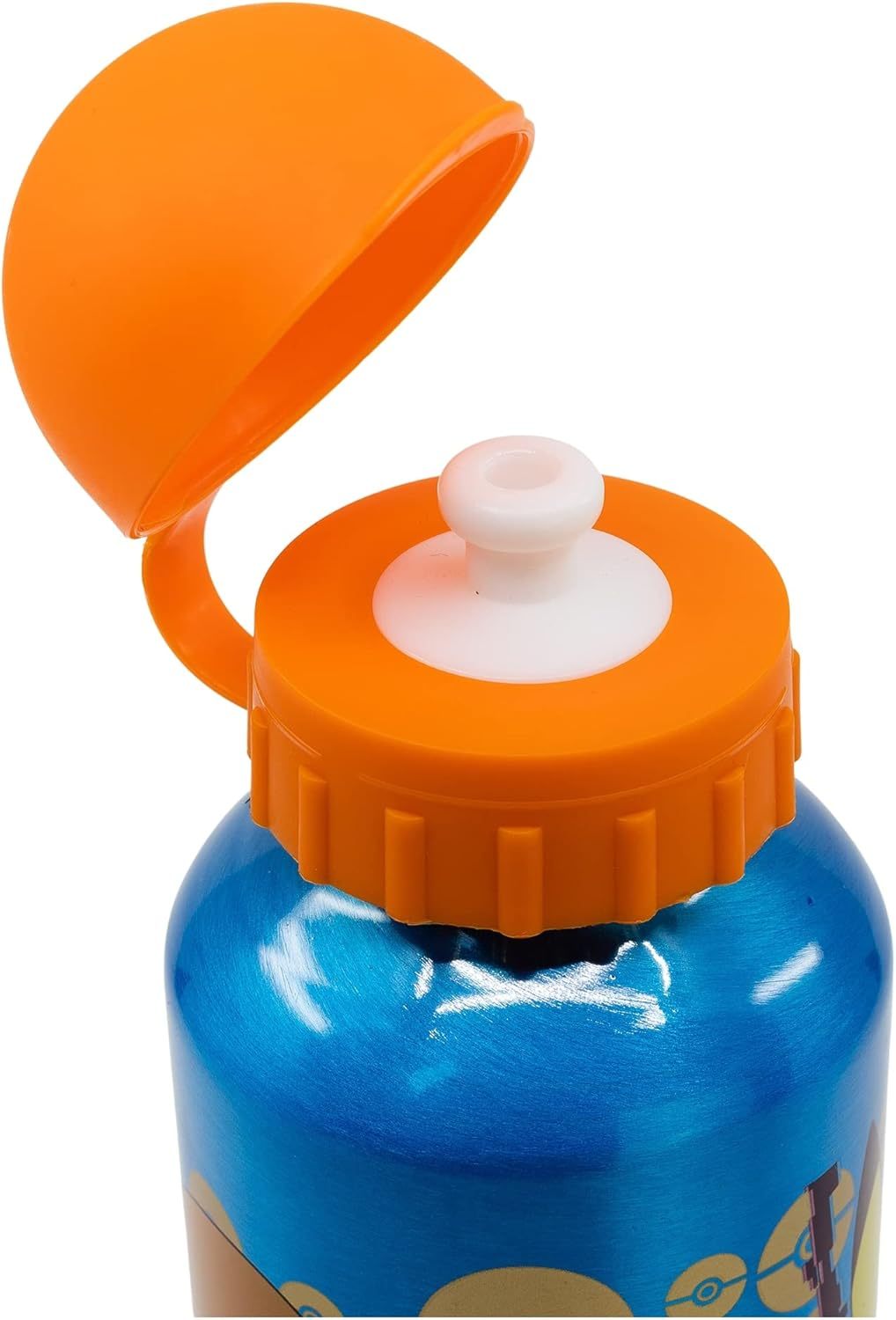 POKEMON - Borraccia Scuola Bottiglia Sport in lega di Alluminio per Bambini 400ml con beccuccio retraibile - Pikachu