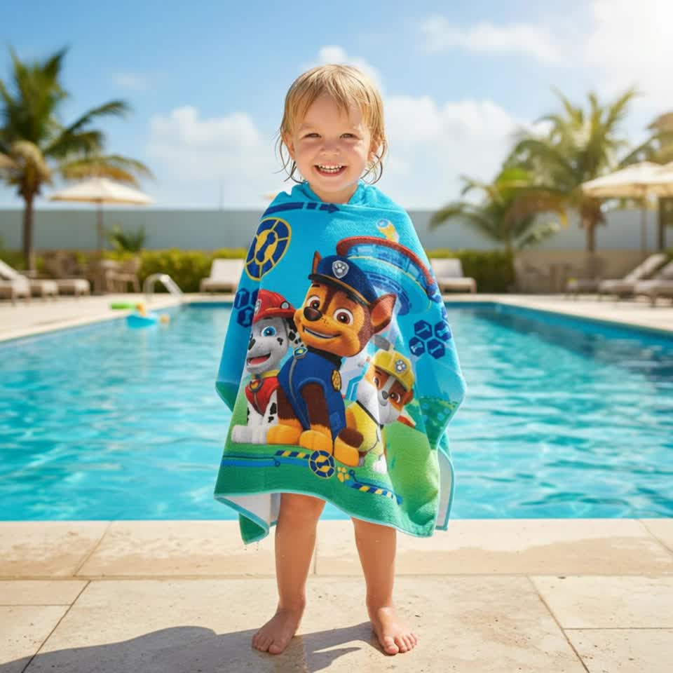 Poncho con cappuccio Asciugamano da spiaggia Mare e piscina Accappatoio in microfibra 55X90 cm asciugatura rapida, ultra morbido