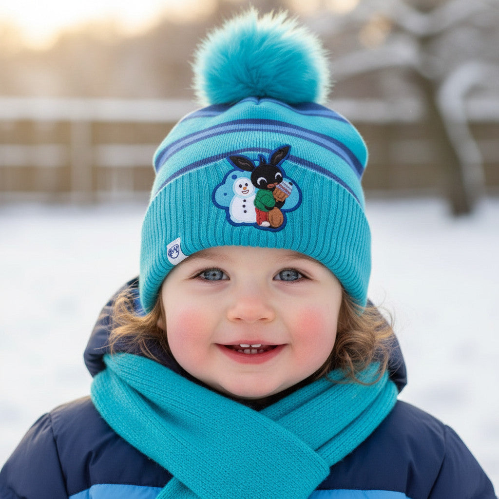 Cappello Invernale Bing Bambini Berretto Caldo a Righe Taglia Unica