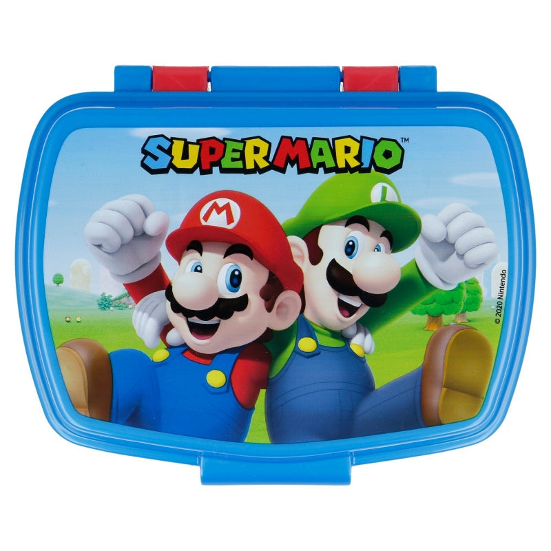 Contenitore Portapranzo Porta Merenda Scatola Sandwich Box Bambini - Super Mario