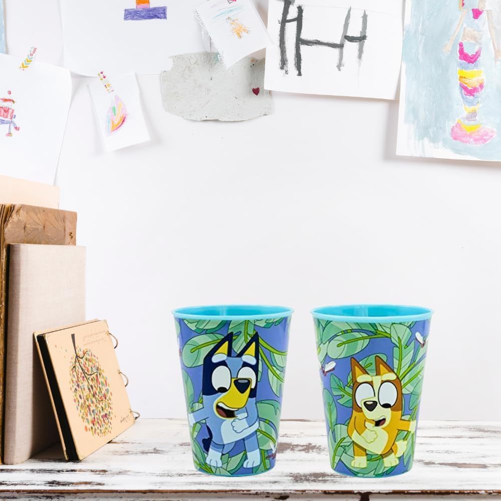 Set 2 Bicchieri per Bambini 260 ml in plastica Senza BPA Regalo per Ragazzi