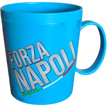 Tazza Ufficiale Bicchiere in plastica 360ml per Microonde con manico Tifoso colazione Made in Italy