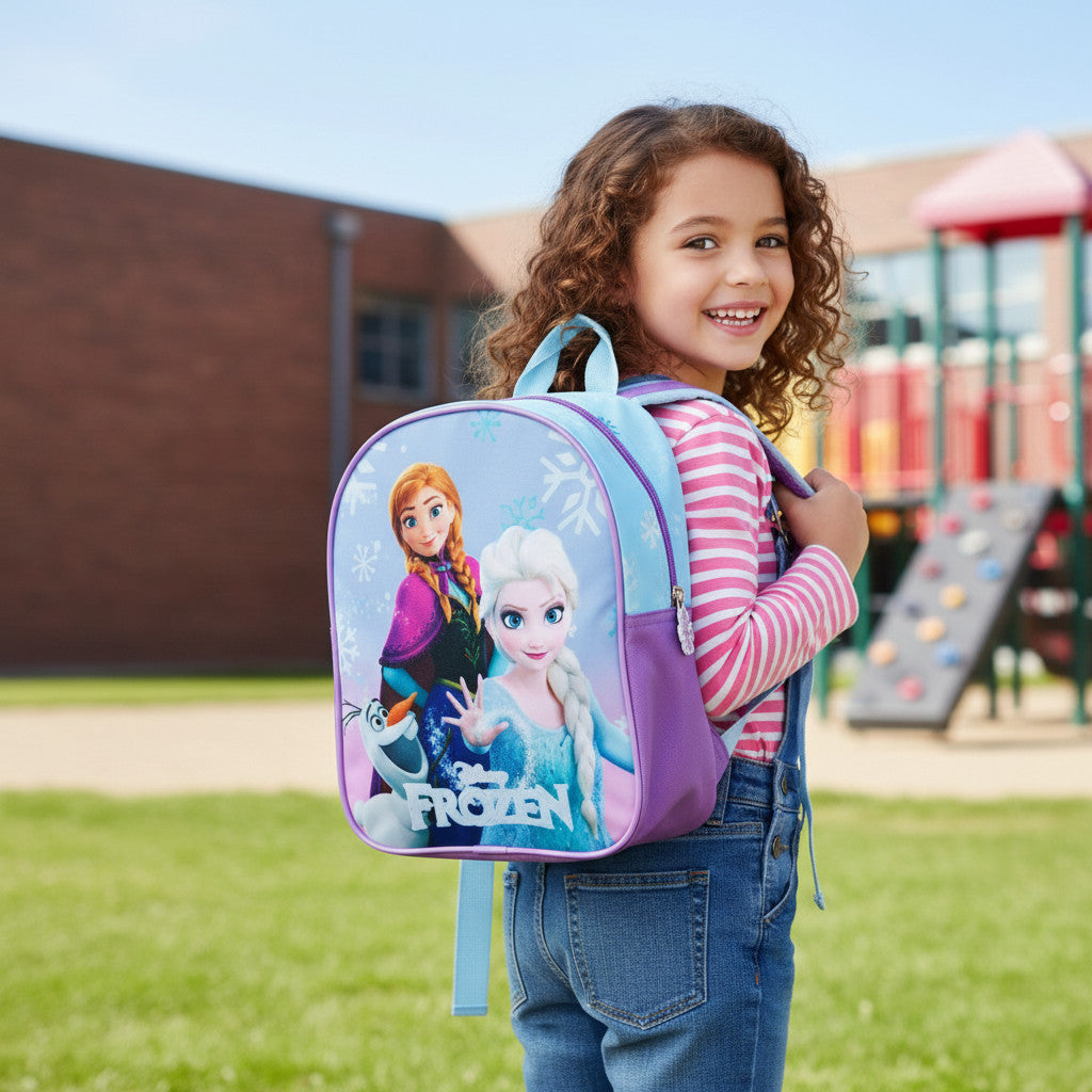 Zaino per bambini Zainetto Asilo Infanzia per la Scuola e tempo libero con chiusura lampo (FROZEN)