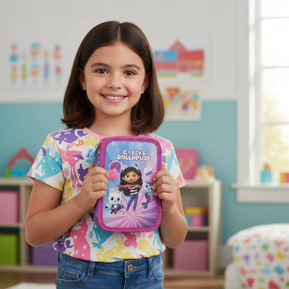 Portapenne Astuccio Triplo Borsellino Scuola e Asilo per Bambini e Ragazzi GABBY