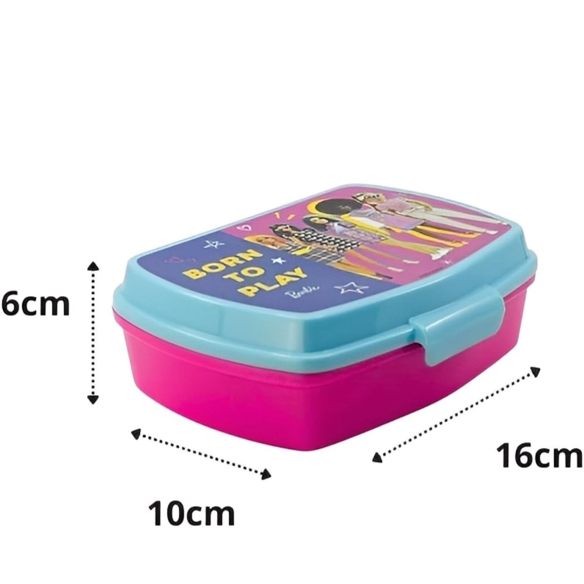 Contenitore Portapranzo Porta merenda Scatola Sandwich Box  Bambini (BARBIE Bambina)