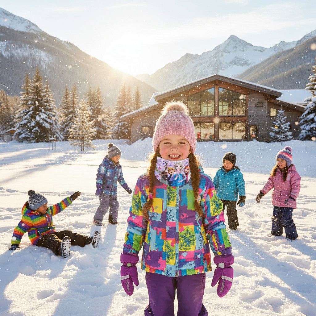 Scaldacollo Sciarpa Tubolare Bambini Caldo Bimbo Scollo Termico Invernale Ragazzi Morbido ( FROZEN)