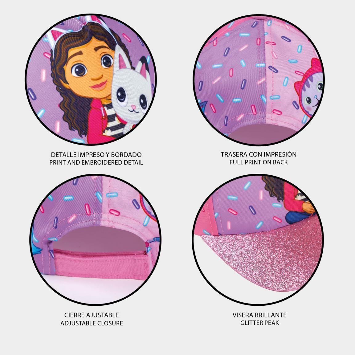 Cappello con Visiera da Ragazzo/Bambino Berretto da Baseball Regolabile - GABBY