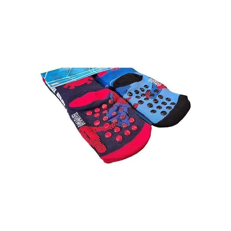 2 Paia Calzini Antiscivolo Bambini Spiderman