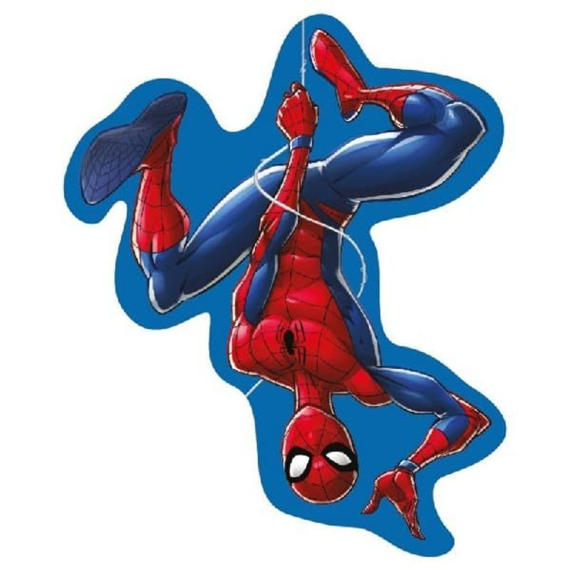 Cuscino 3D Shaped Sagomato peluche  Bambini in Poliestere con la Forma sagoma Personaggio ( SPIDERMAN)