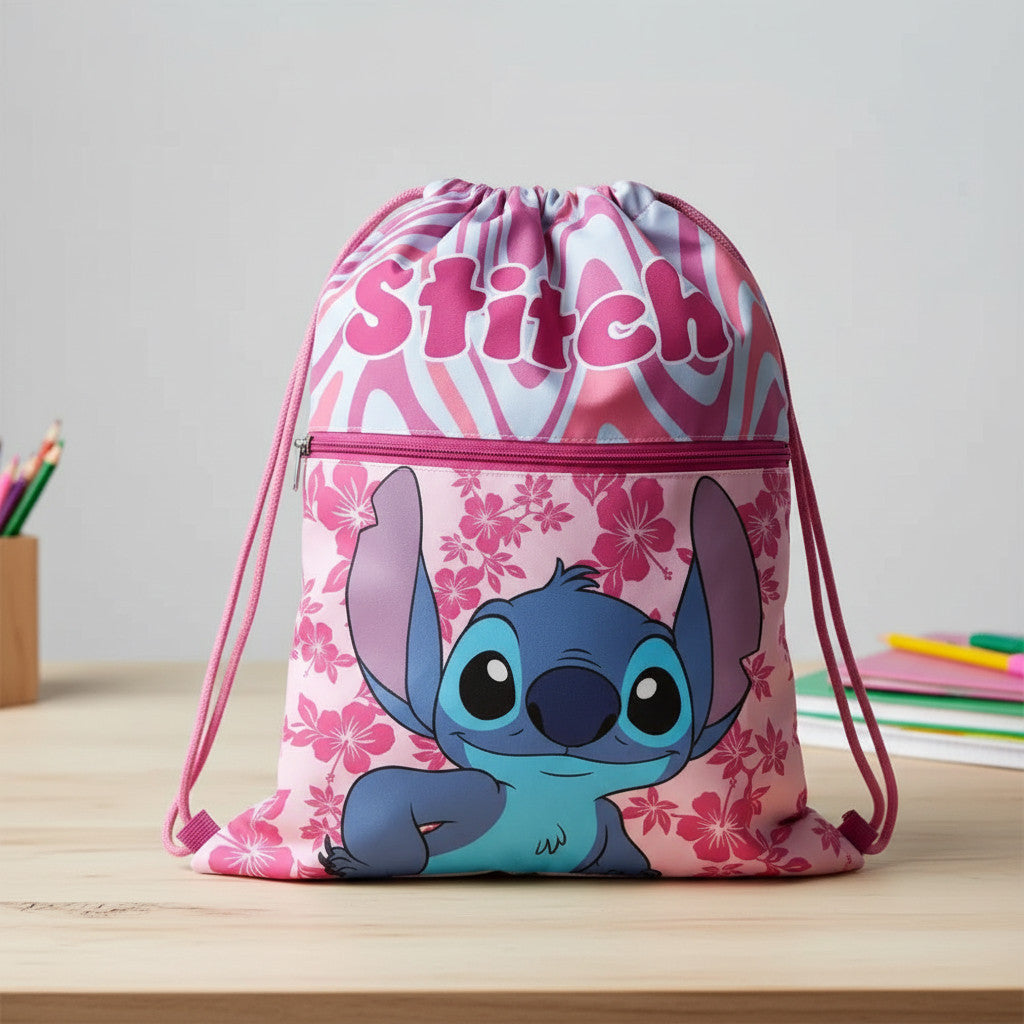 Sacca Sportiva per Bambino, Borsa Zaino per Asilo, Palestra, Piscina, Viaggio, Portascarpe