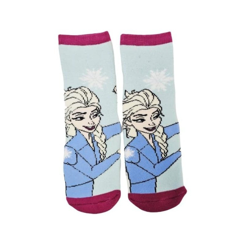 Frozen- 2 paia Calzini antiscivolo ufficiali Calze bambini Frozen anti scivolo