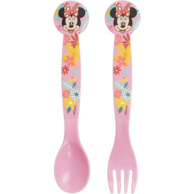 Set Posate  Bambini in Plastica Alimentare senza BPA - Forchetta e Cucchiaio Made in Spain