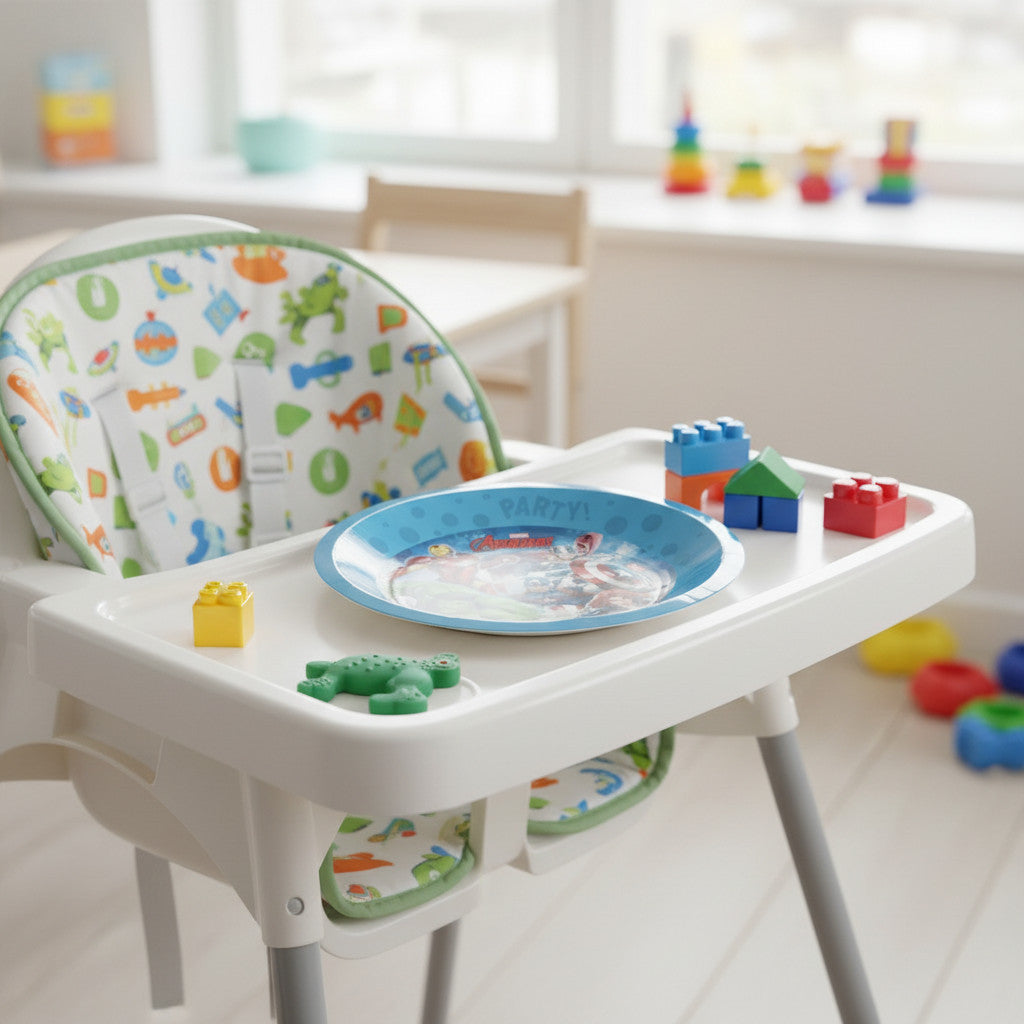 Piatto Bambino riutilizzabile in Polipropilene Stoviglie Bimbo per bambini e bebé - HULK