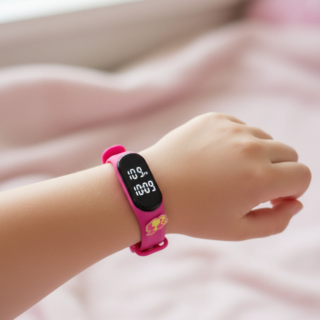 BARBIE Orologio Digitale LED per Bambini con Pin 3D