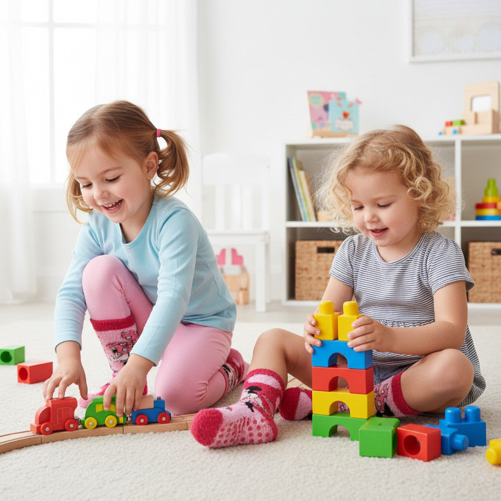 2 paia Calzini Antiscivolo Ufficiali Minnie Mouse per Bambini