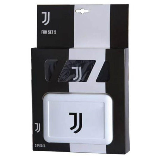 Set Regalo Cappello + Porta Merenda in confezione regalo Tifoso Senza BPA Berretto e Portamerenda per Ragazzi Prodotto Ufficiale (Juventus)